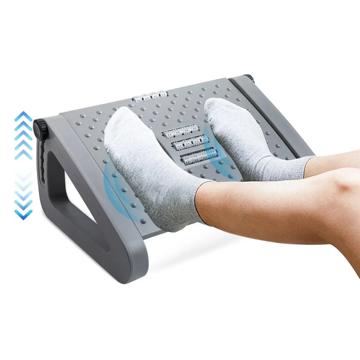 Adjustable Under Desk Foot Rest – Ergonomic Foot Stool with Massage Support for Leg Comfort, Posture & Pressure Relief