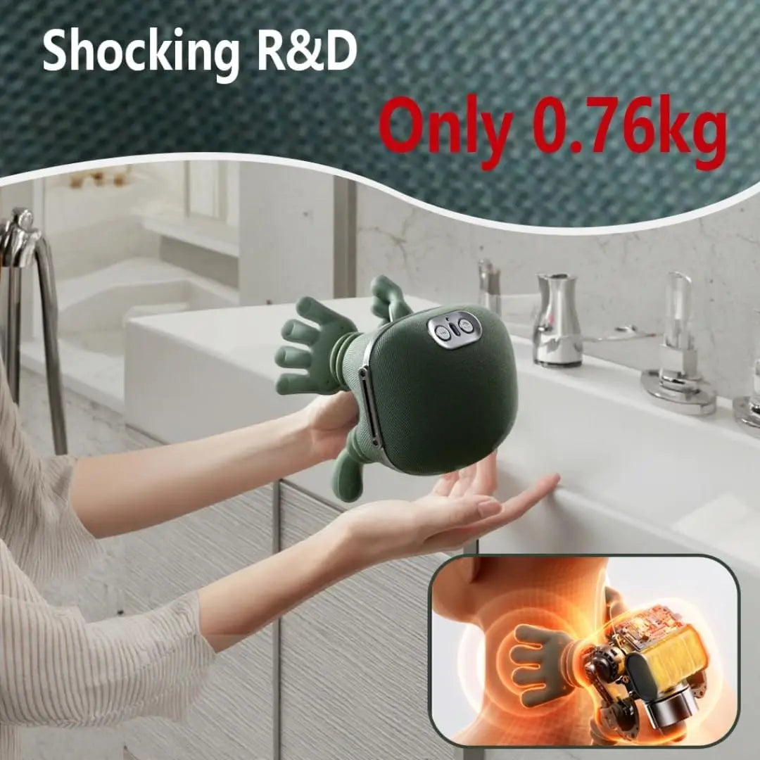 Electric Neck & Shoulder Massager – Deep Tissue Relief with Heat & Kneading Therapy