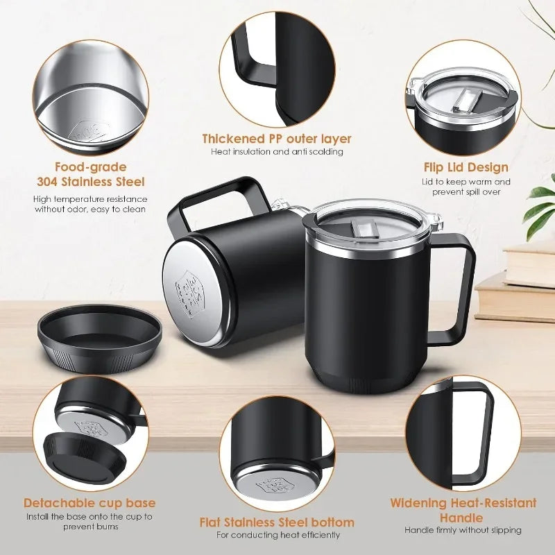 Smart Mug Warmer & Cup Set – For Home & Office Use