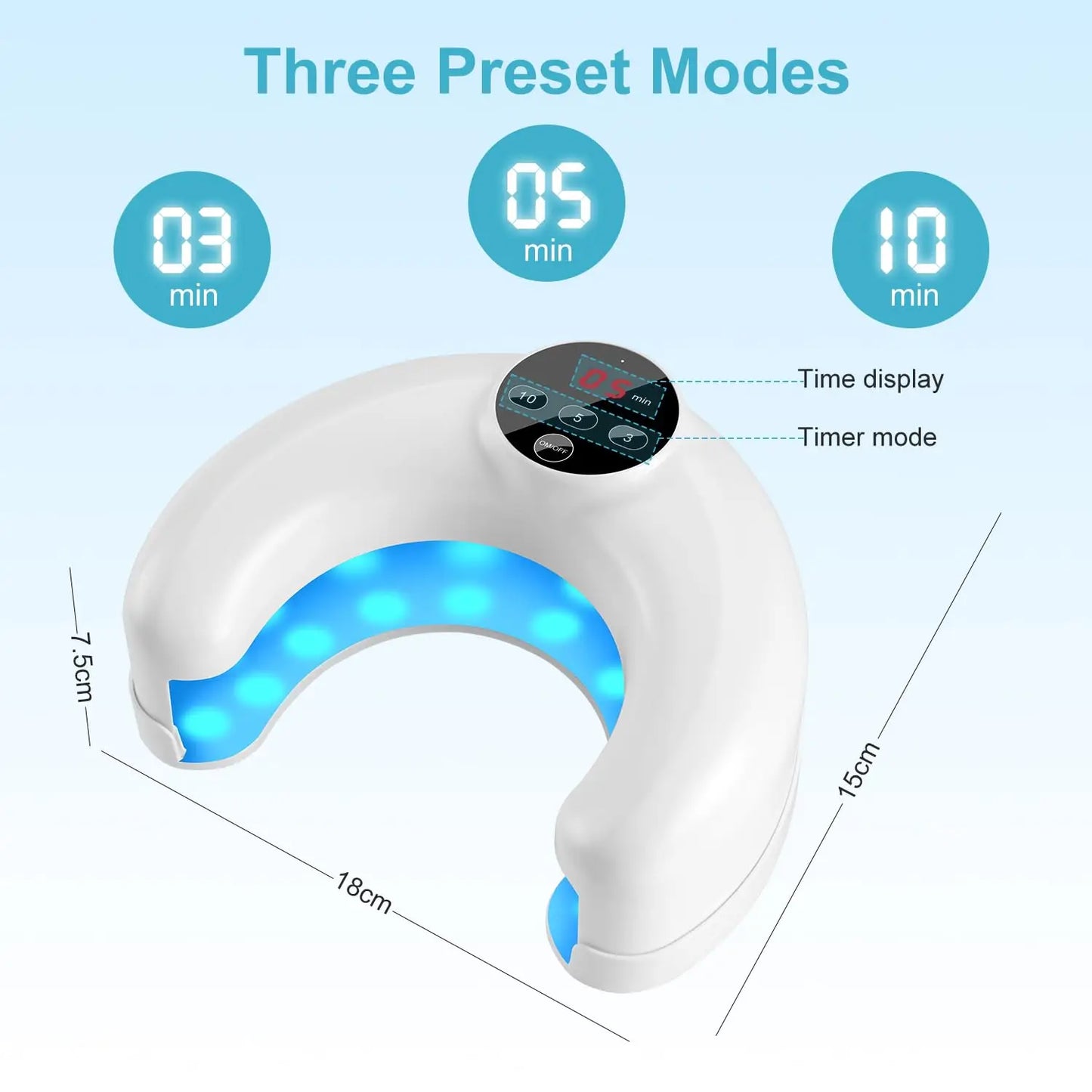 Wireless Nail Fungus & Ingrown Toenail Treatment Device – 45W LED Therapy