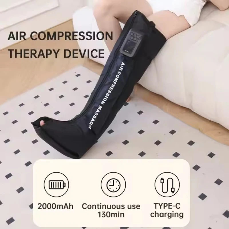 Air Compression Leg Recovery System – Sequential Therapy Boots for Circulation, Muscle Recovery & Sports Rehabilitation