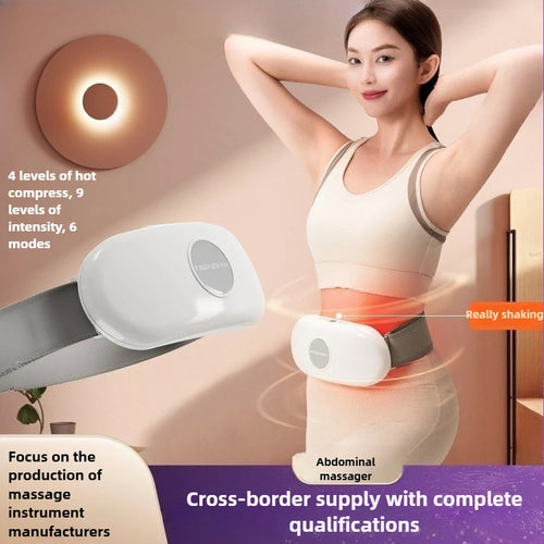 Wireless Abdominal Vibration Massager – Multi-Mode Belly Fat Massage Device with Timer & Deep Tissue Relaxation