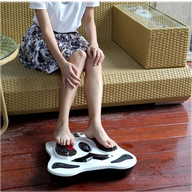 Electric Foot & Leg Massager with Remote Control – Heated Vibration Therapy Machine for Muscle Relaxation & Circulation