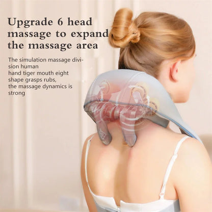 Electric Neck & Shoulder Massager with Heat – Deep Tissue Pain Relief Shawl