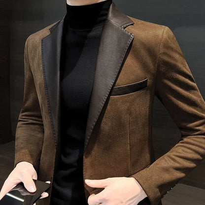 Men's Slim Fit Elegant Blazer – Lightweight Vintage Style
