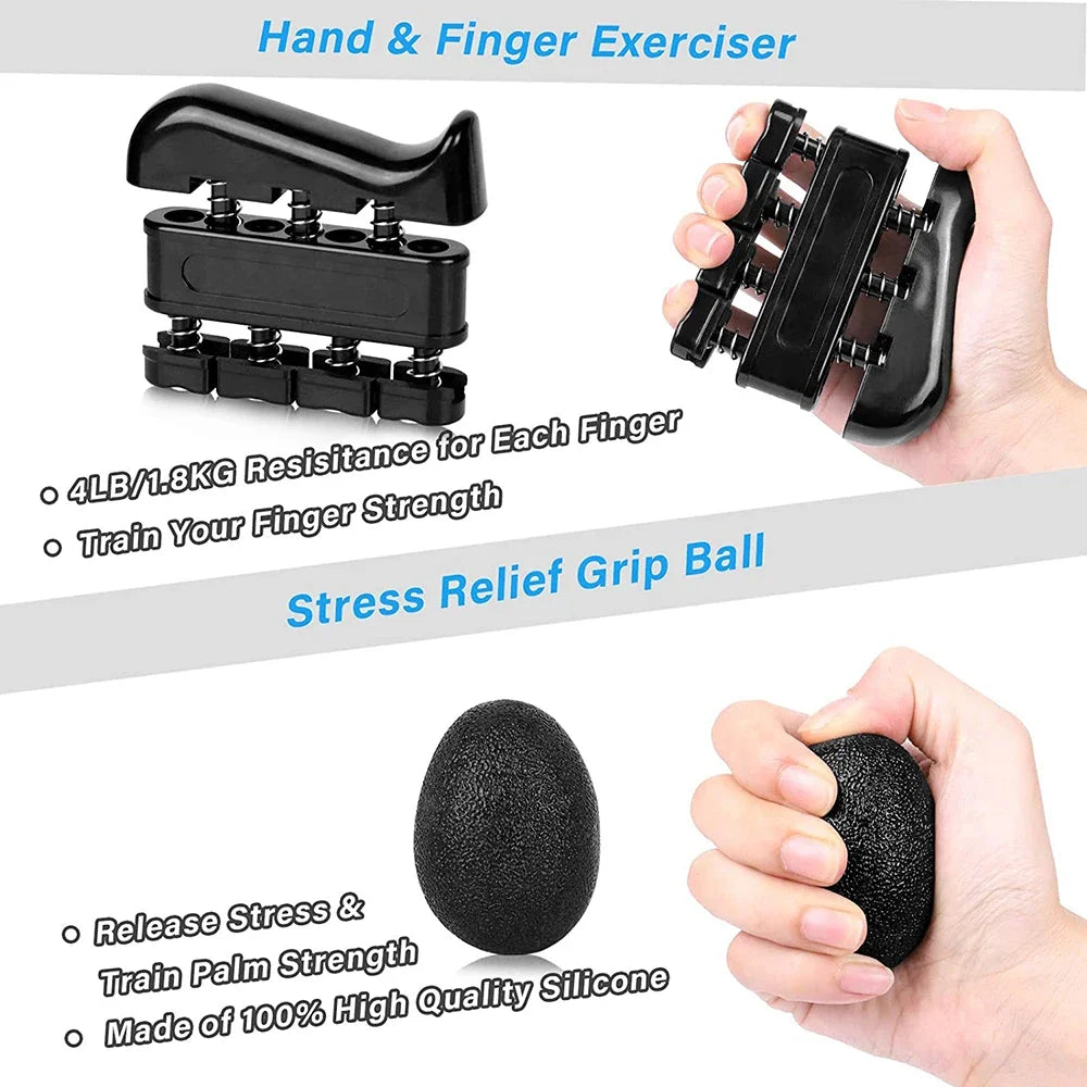 Grip Strength Trainer Kit (1–6 Pack) – Adjustable Hand Grip Strengthener for Muscle Building, Rehabilitation & Injury Recovery