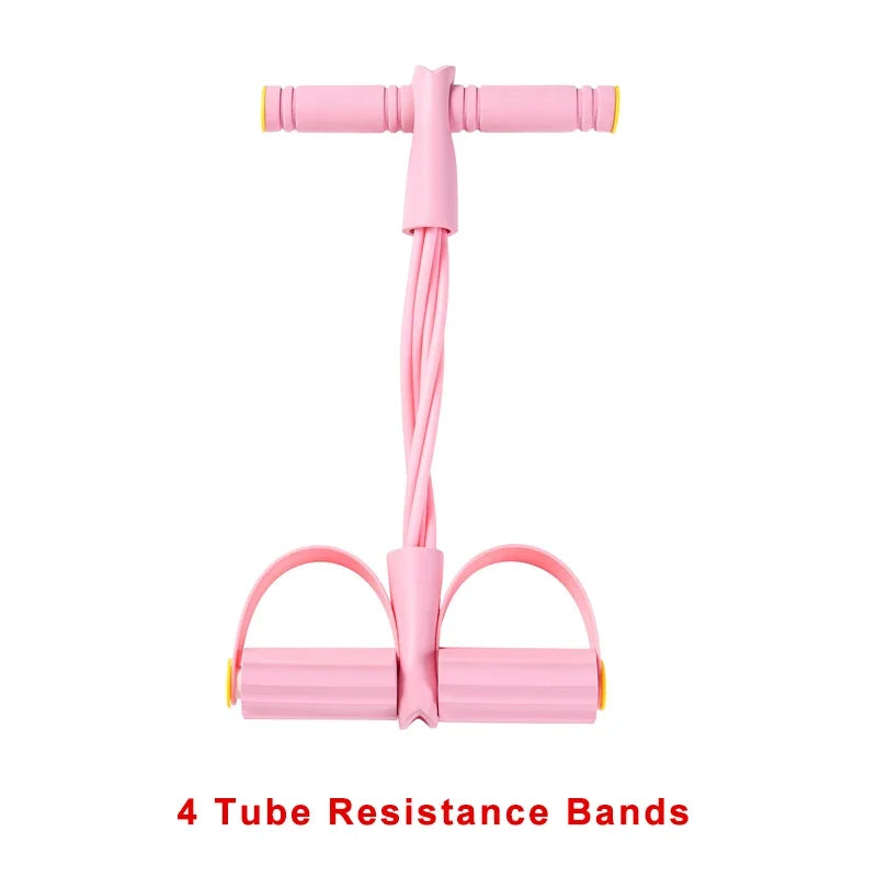 4-Tube Resistance Band Ab Trainer | Core Strength & Full Body Workout Strap