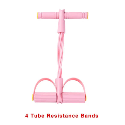 4-Tube Resistance Band Ab Trainer | Core Strength & Full Body Workout Strap