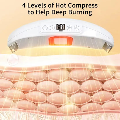 Wireless Abdominal Vibration Massager – Multi-Mode Belly Fat Massage Device with Timer & Deep Tissue Relaxation