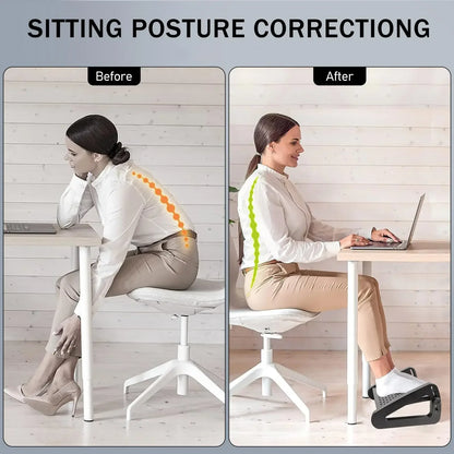 Adjustable Under Desk Foot Rest – Ergonomic Foot Stool with Massage Support for Leg Comfort, Posture & Pressure Relief