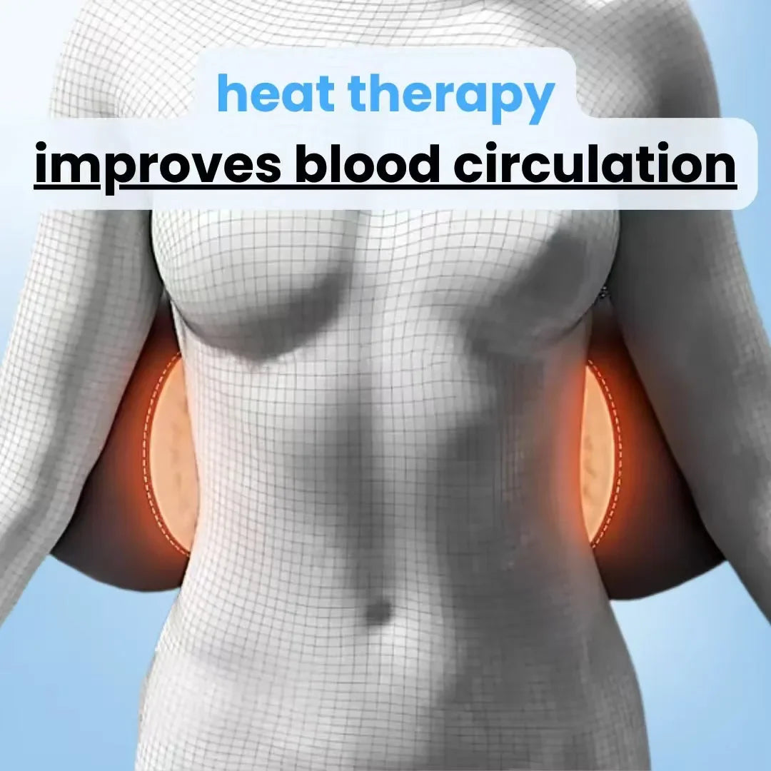 Portable 3-in-1 Back Massager – Heat, Vibration & Traction for Pain Relief & Stretching