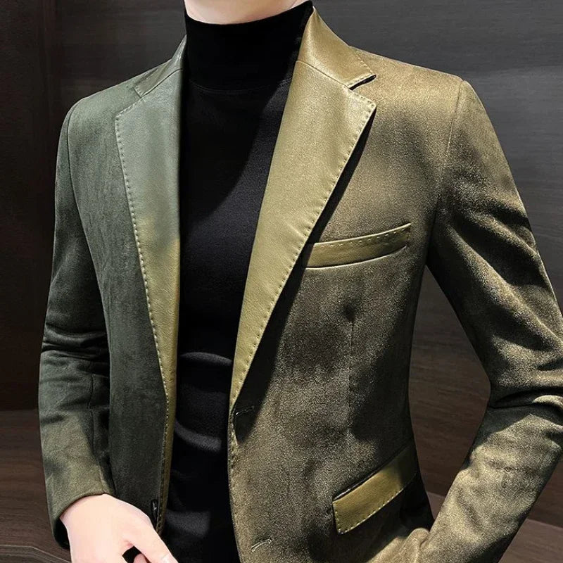 Men's Slim Fit Elegant Blazer – Lightweight Vintage Style