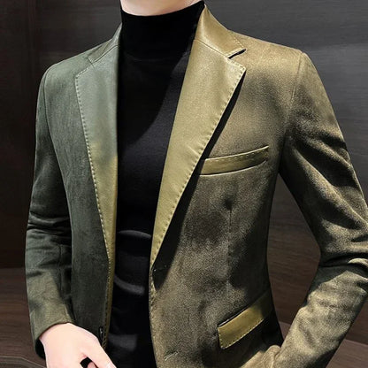 Men's Slim Fit Elegant Blazer – Lightweight Vintage Style