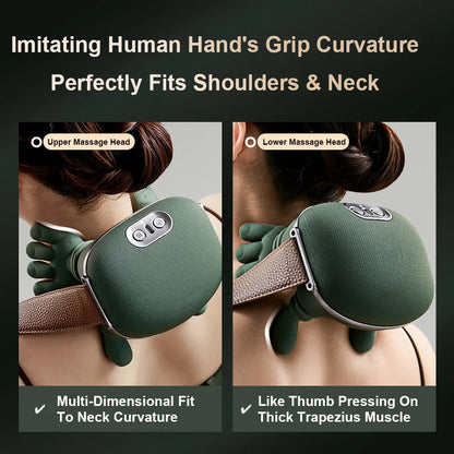 Electric Neck & Shoulder Massager – Deep Tissue Relief with Heat & Kneading Therapy