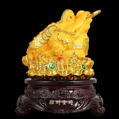Feng Shui Golden Toad – Lucky Money Decor for Home, Office & Shop Openings