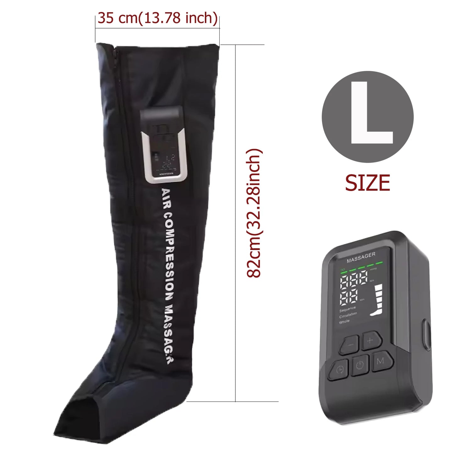 Air Compression Leg Recovery System – Sequential Therapy Boots for Circulation, Muscle Recovery & Sports Rehabilitation
