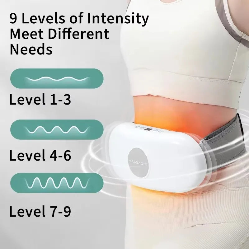 Wireless Abdominal Vibration Massager – Multi-Mode Belly Fat Massage Device with Timer & Deep Tissue Relaxation