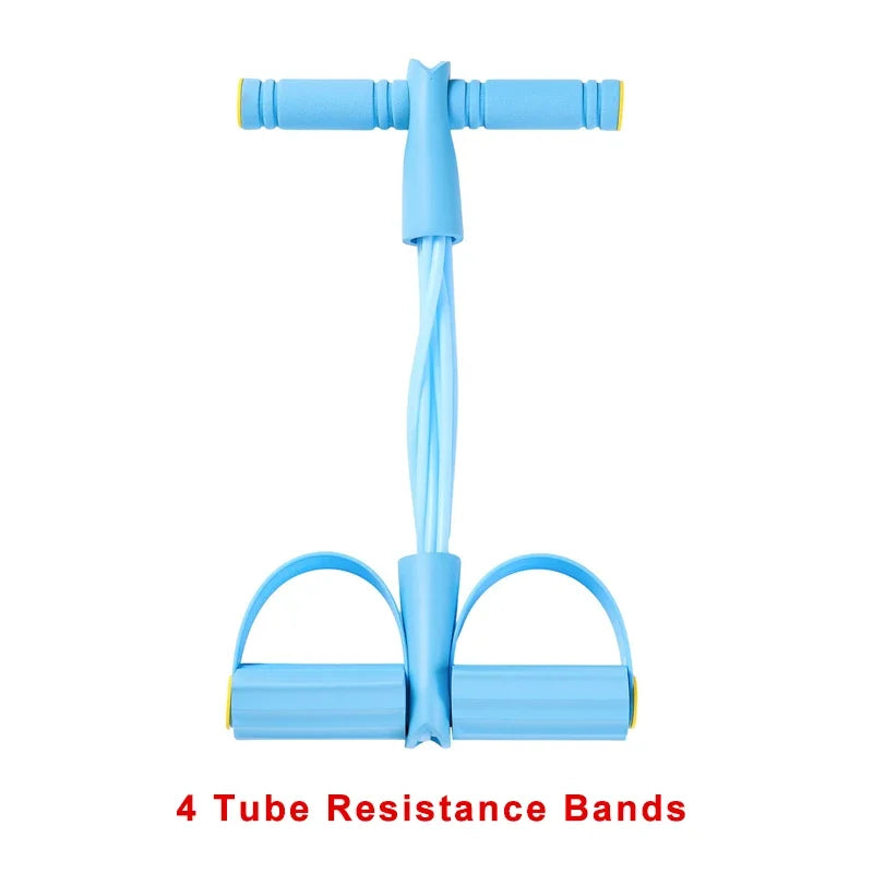 4-Tube Resistance Band Ab Trainer | Core Strength & Full Body Workout Strap