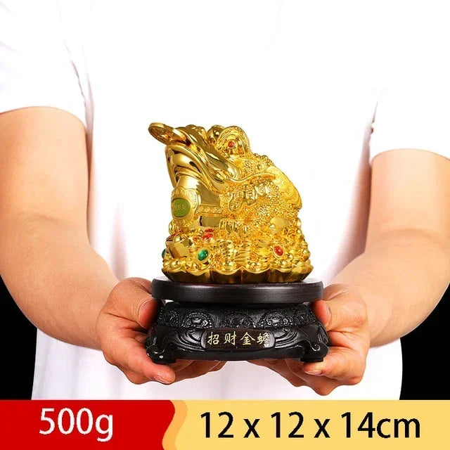 Feng Shui Golden Toad – Lucky Money Decor for Home, Office & Shop Openings