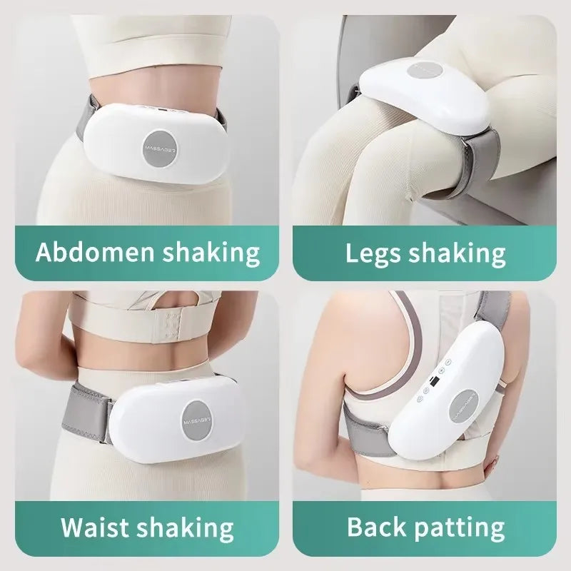 Wireless Abdominal Vibration Massager – Multi-Mode Belly Fat Massage Device with Timer & Deep Tissue Relaxation