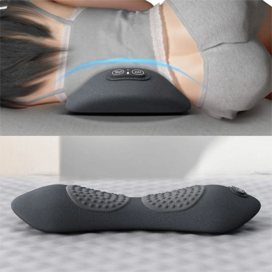 Portable 3-in-1 Back Massager – Heat, Vibration & Traction for Pain Relief & Stretching