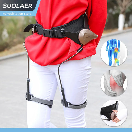 Power Assisted Rehabilitation Walking Aid – Mobility Support Walker for Leg Lifting, Walking & Stair Climbing Assistance