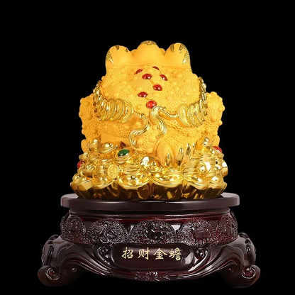Feng Shui Golden Toad – Lucky Money Decor for Home, Office & Shop Openings