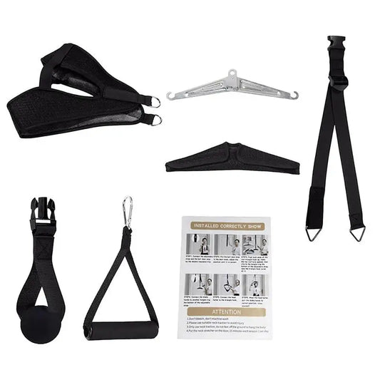 Portable Cervical Traction Device | Neck Stretcher Strap for Spine Relief & Posture Support