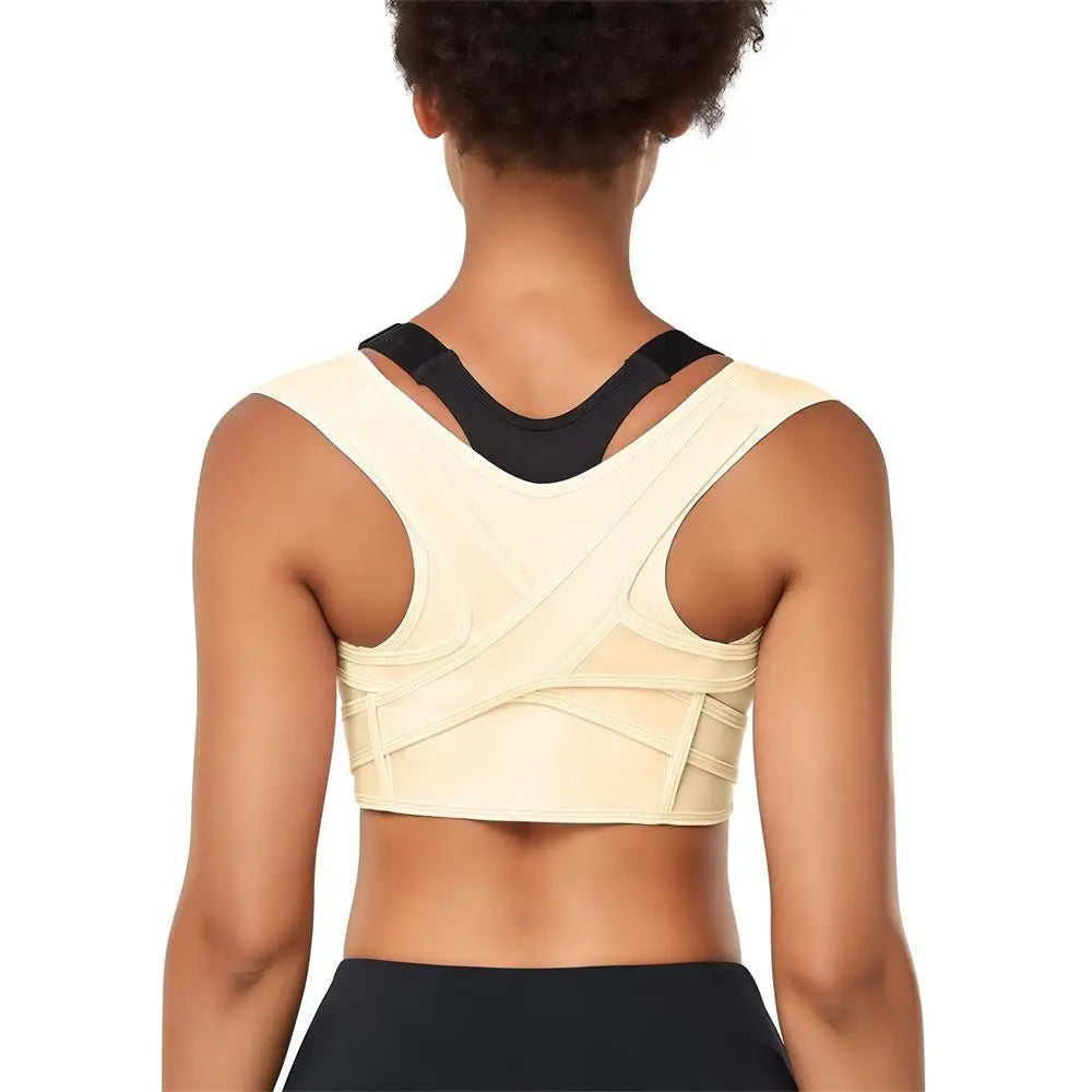 Adjustable Posture Corrector Back Brace – Breathable Upper Back & Shoulder Support for Neck, Clavicle & Lumbar Pain Relief