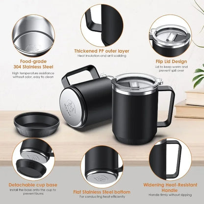 Smart Mug Warmer & Cup Set – For Home & Office Use