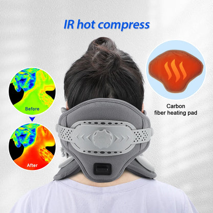 Neck Cervical Traction Device with Heat | Adjustable Posture & Pain Relief Collar