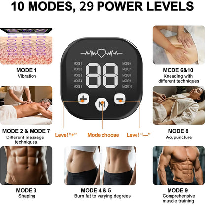 Wireless EMS Hip Trainer & Buttock Muscle Stimulator – TENS Massager for Glute Workout, Muscle Toning & Pain Relief