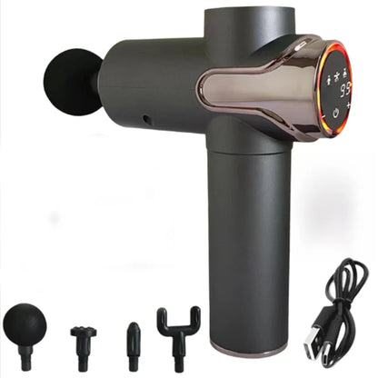 4-in-1 Silent Massage Gun for Muscle Relaxation & Recovery