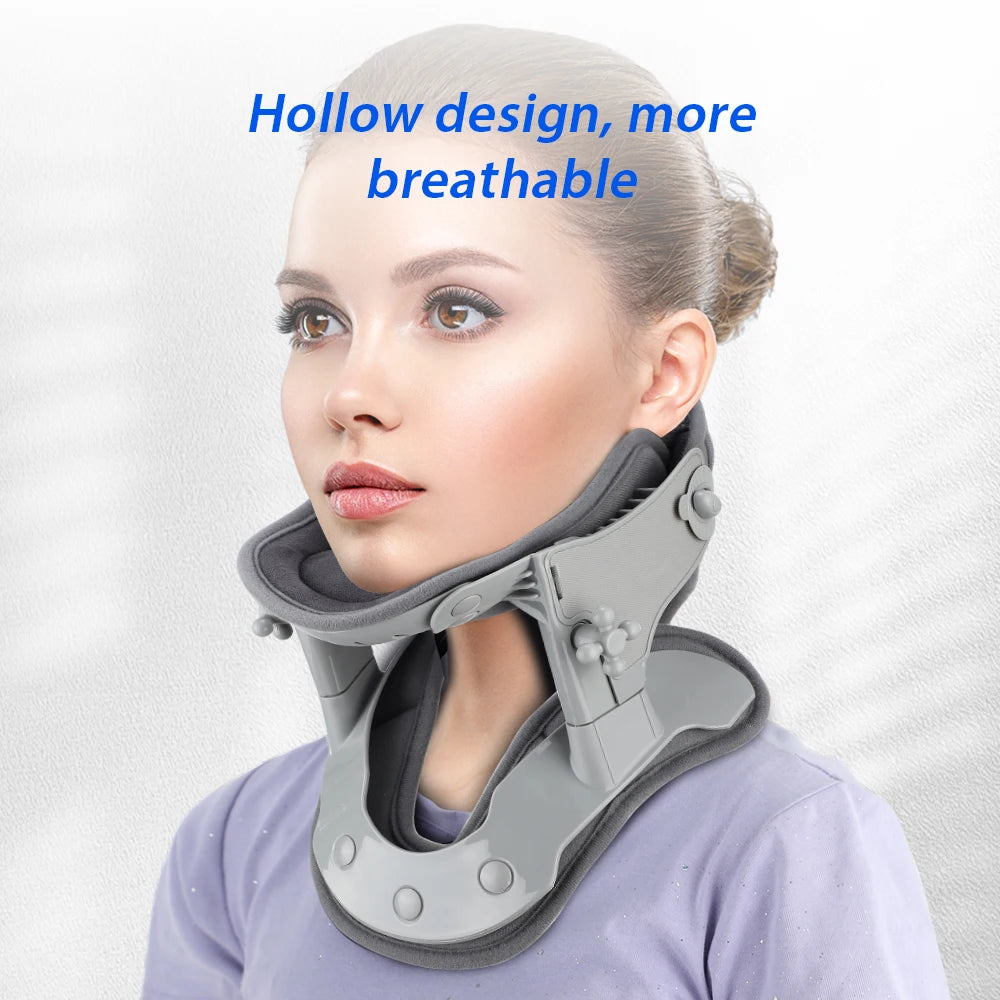 Neck Cervical Traction Device with Heat | Adjustable Posture & Pain Relief Collar