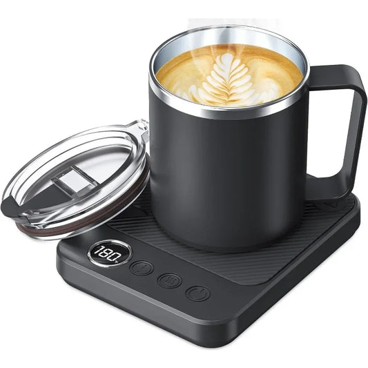 Smart Mug Warmer & Cup Set – For Home & Office Use