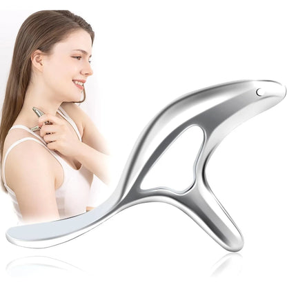 Trigger Point Deep Tissue Massage Tool & Gua Sha Muscle Scraper – Acupressure Body Pain Relief & Thumb Saver Tool