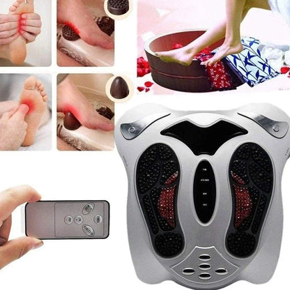 Electric Foot & Leg Massager with Remote Control – Heated Vibration Therapy Machine for Muscle Relaxation & Circulation