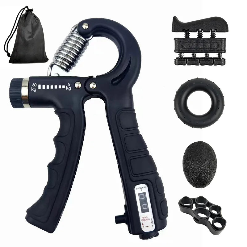 Grip Strength Trainer Kit (1–6 Pack) – Adjustable Hand Grip Strengthener for Muscle Building, Rehabilitation & Injury Recovery