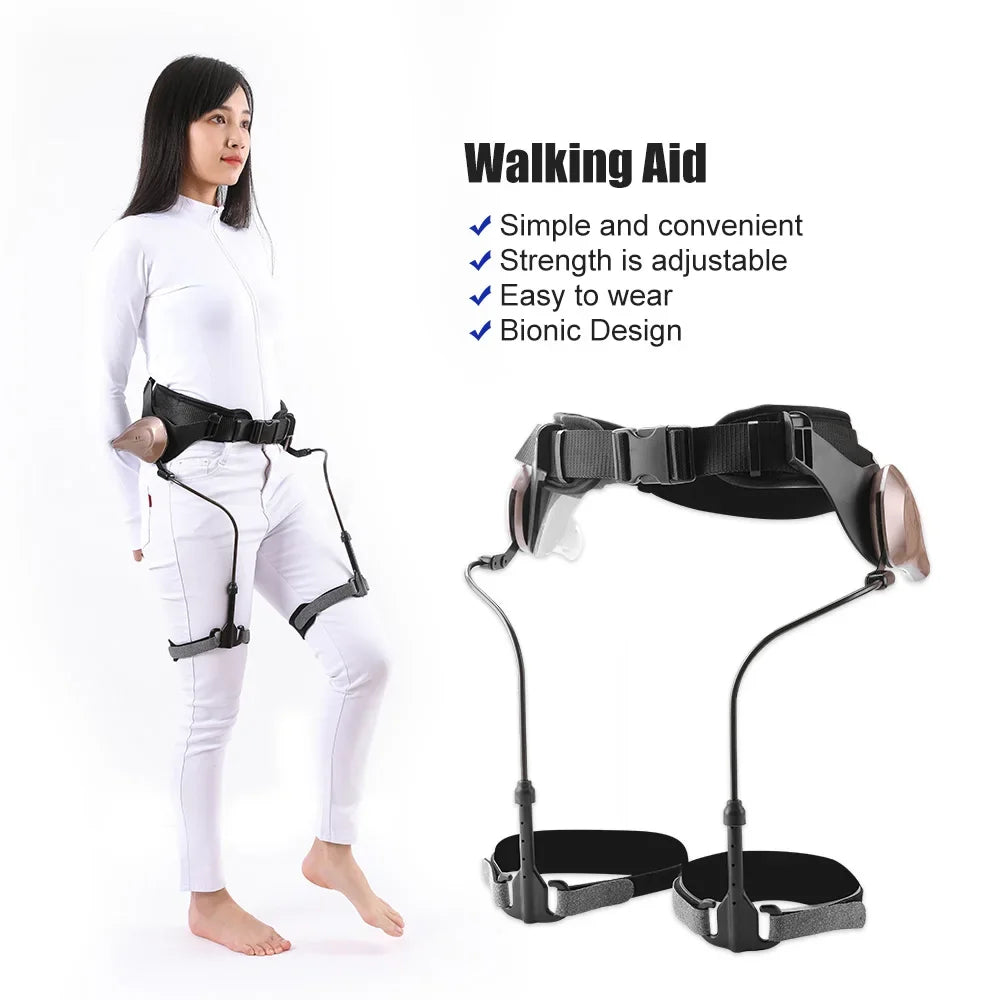 Power Assisted Rehabilitation Walking Aid – Mobility Support Walker for Leg Lifting, Walking & Stair Climbing Assistance