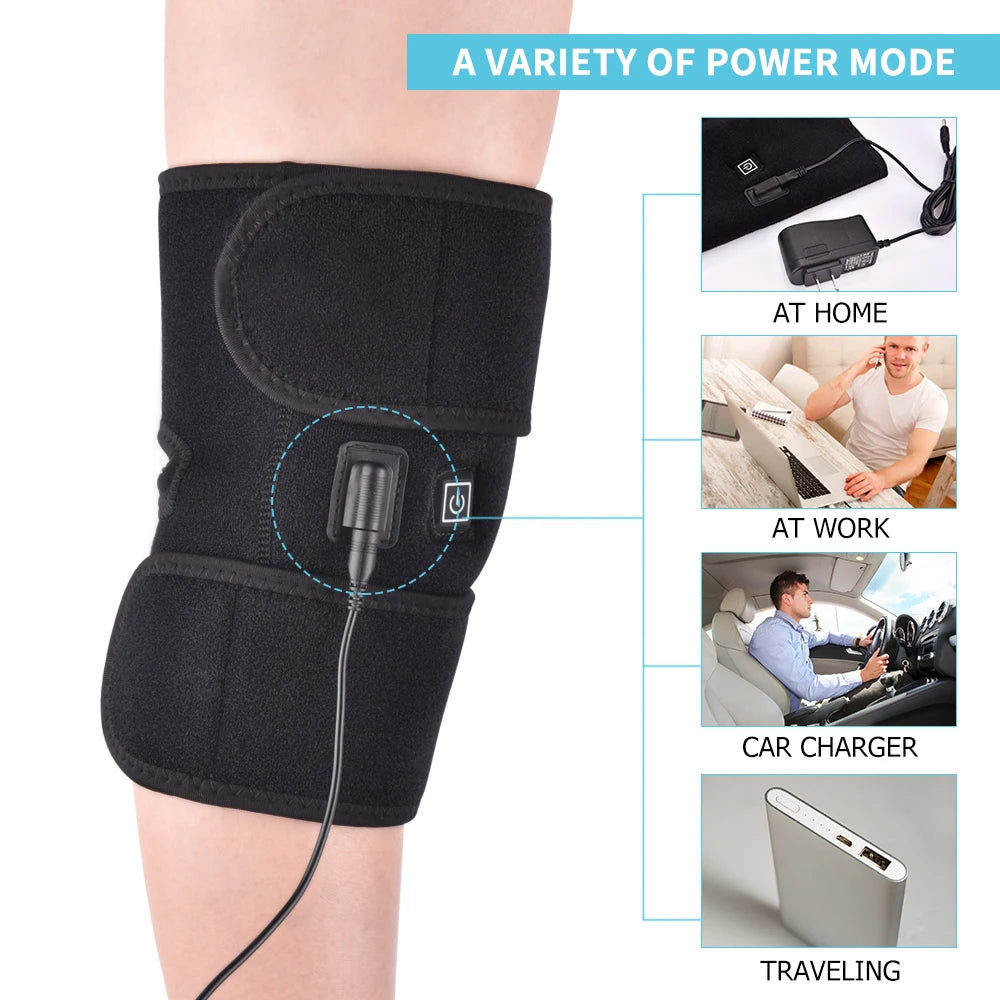 Electric Knee & Leg Massager with Infrared Heat Therapy – Recovery Support for Knee, Shoulder & Elbow Pain Relief