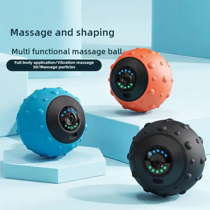 Vibrating Massage Ball – Deep Tissue Myofascial Release & Muscle Recovery Ball | Portable Rechargeable Massage Therapy Tool