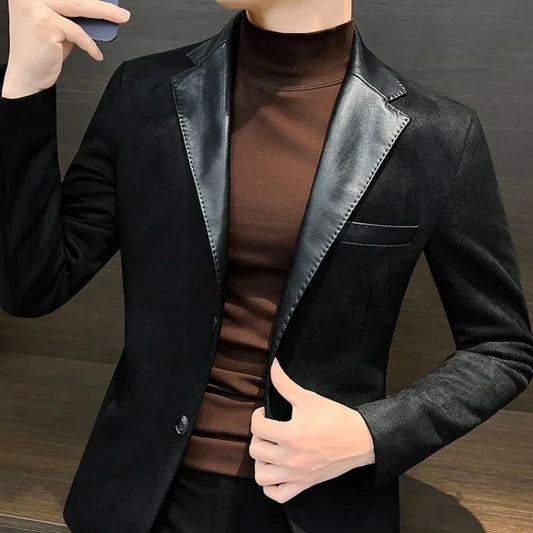 Men's Slim Fit Elegant Blazer – Lightweight Vintage Style