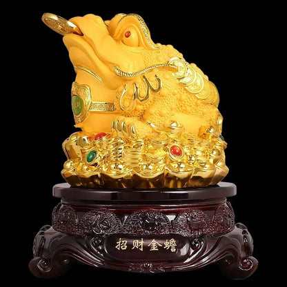 Feng Shui Golden Toad – Lucky Money Decor for Home, Office & Shop Openings