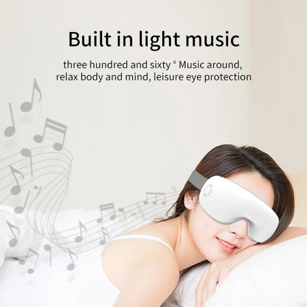 Eye Massager with Heat & Bluetooth – Relieve Strain, Dry Eyes & Migraines