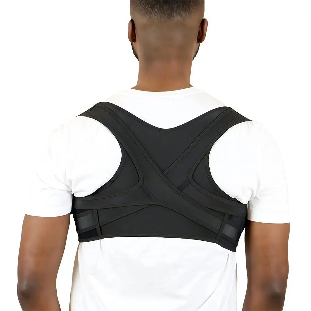 Adjustable Posture Corrector Back Brace – Breathable Upper Back & Shoulder Support for Neck, Clavicle & Lumbar Pain Relief