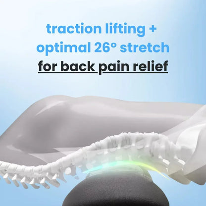 Portable 3-in-1 Back Massager – Heat, Vibration & Traction for Pain Relief & Stretching